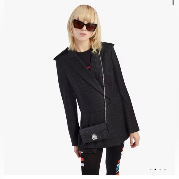 MCM • Brand new Tracy crossbody wallet in black leather visetos - Picture 8 of 8